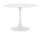 Tavolo Ø100x75h cm Bloom Bianco Opaco