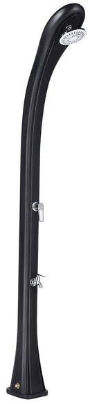 Doccia Solare da Giardino 28L Miscelatore e Lavapiedi Antracite Seconda Scelta