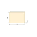 Piano D’Appoggio per Tavoli 1150x750 mm in Legno Emuca Rovere