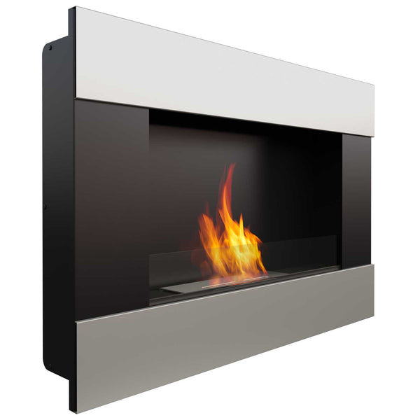 sconto Cheminée Bioéthanol Murale 90x65,2 cm Flig Boston Satin