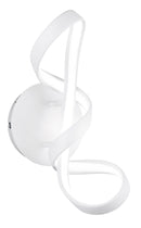 Applique da Interno a LED SMD in Metallo Bianco Opaco