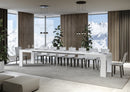 Tavolo Allungabile 180-440x90x77 cm Roxell bianco frassino