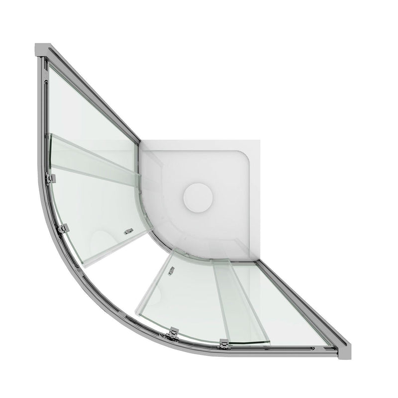 Box Doccia Semicircolare 2 Ante Scorrevoli in Cristallo Opaco 6mm H198 Fosterberg Odense Varie Misure