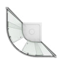 Box Doccia Semicircolare 2 Ante Scorrevoli in Cristallo Trasparente 6mm H198 Fosterberg Odense Varie Misure