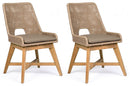 Set 2 Sedie 50x68x86h cm con Cuscini Hesperia Tortora