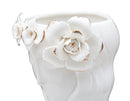 Vaso Woman Cute 14,8x13x29 cm Porcellana Bianco e Oro