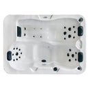 Vasca Monoblocco Drusilla per 3 Persone 218x158x85 cm in Acrilico Color Legno      