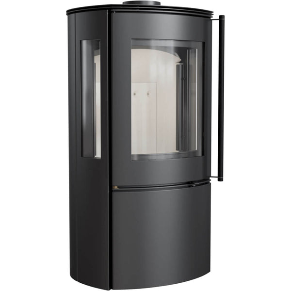 acquista Poêle à Bois 6/11KW en Acier Flig Santa Monica Plus Noir