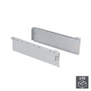 Kit Cassetto per Cucina Ultrabox H150 mm P 270 mm Acciaio Grigio Metallizzato 10 Pezzi Emuca