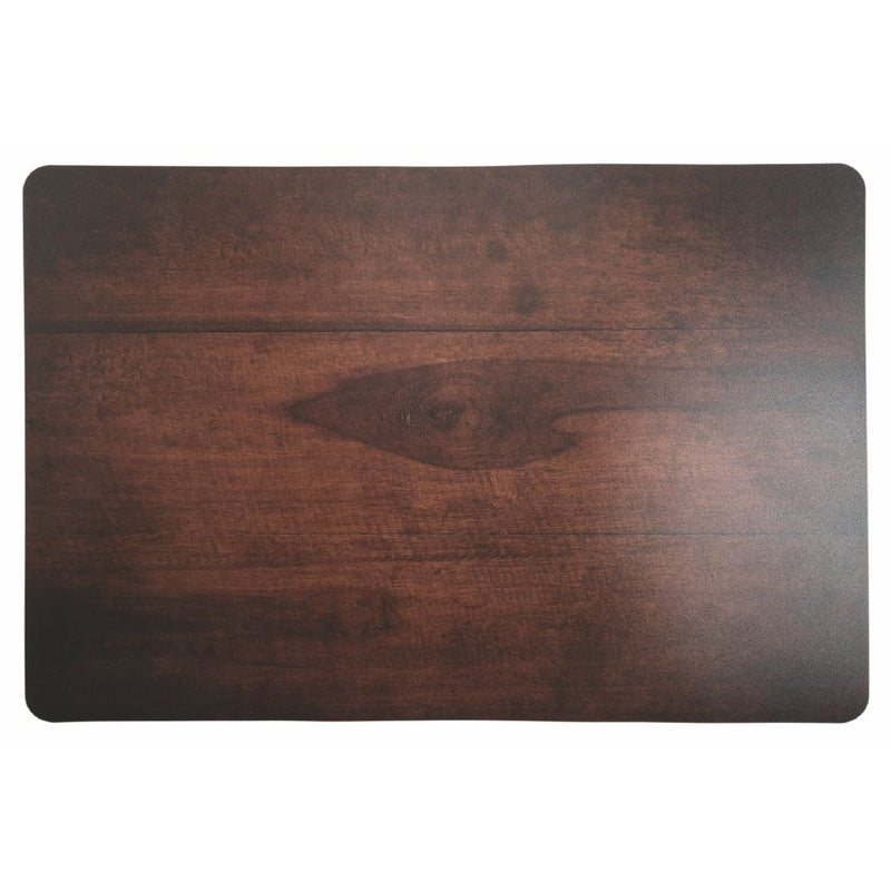 Set 6 Tovagliette Double Face 45x30x0,5 cm  in Plastica VdE Tivoli 1996 Wood Marrone scuro