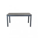 Tavolo Cuba Allungabile 150/210x90x75 h cm in Alluminio Taupe