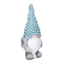 Gnomo resina azzurro con led cm 21,5x16,5xh47