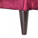 Divano 3 Posti Chandler 196x81x89 h cm in Velluto Rosso