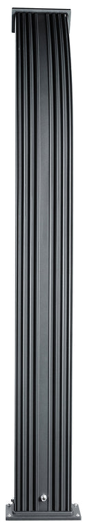 Doccia Solare Ibrida da Giardino 40L Miscelatore e Doccetta Lavapiedi Antracite