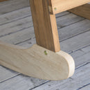 Sedia a Dondolo con Braccioli 77x94x97 cm in Legno