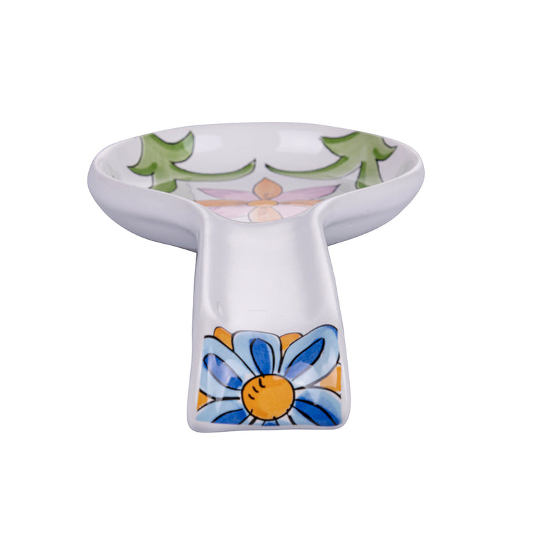 Poggiamestolo 27,8x12,4x3,5 cm  in Ceramica VdE Tivoli 1996 Infinito Stromboli