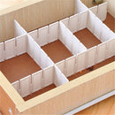 Set 2 Divisori Organizer 130x435mm Componibili per Cassetti in Plastica Marrone