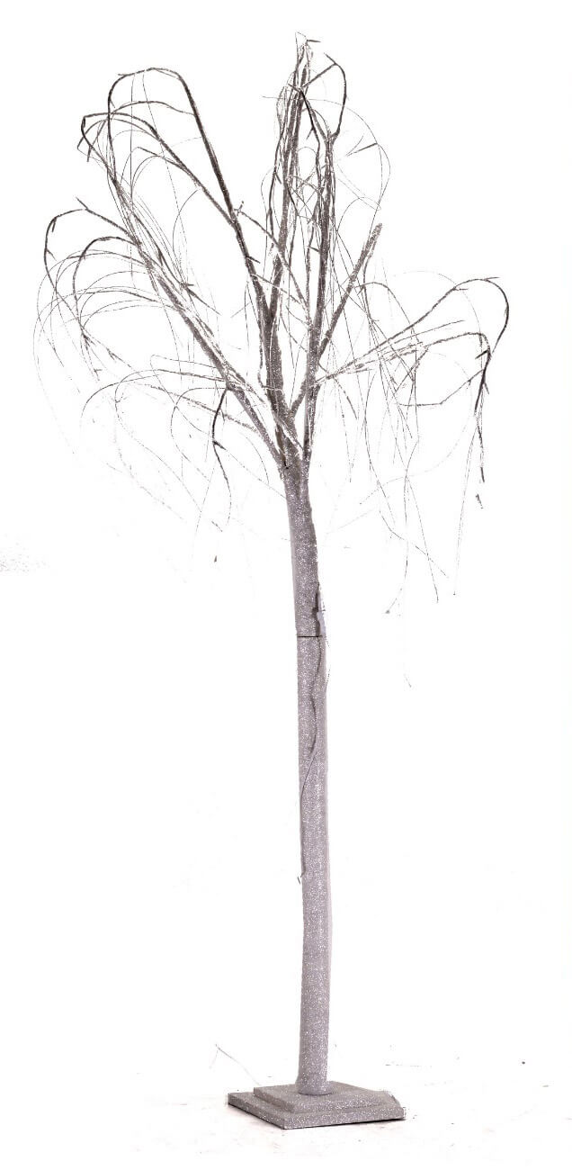 Albero di Natale Luminoso in Legno H180cm Salice Bianco