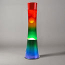 Lampada Lava Lamp 40cm Base Rainbow e Magma Multicolore
