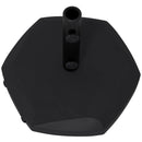 Base per Ombrellone 25kg per Pali da 38-48mm Ø54x46,5 cm in Cemento e Plastica Nero