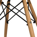 Set 4 Sedie con Stuttura in Legno e Seduta in Resina Luka Bianche