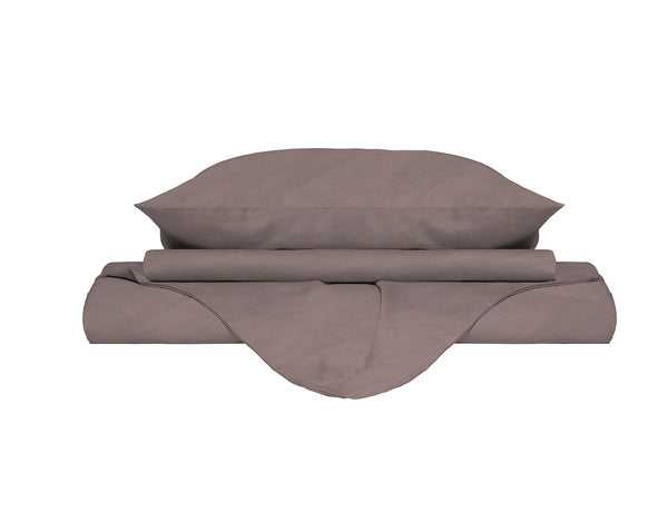 Copripiumino con Sacco e Federe Linea Water Washed Rosa Antico online