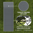 Lettino da Campeggio Pieghevole 196x68x37 cm con Poggiatesta Inclinato e Materasso Rimovibile Nero   