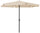 Parasol de jardin rond Ø3 m Mât Ø48 mm Structure Acier Extérieur Écru