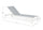 Lettino Prendisole da Giardino 74x200x98h cm Skipper New con Ruote Bianco