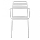 Poltrona Bristol Impilabile 51x52x81 h cm in Acciaio Bianco