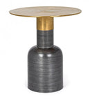 Tavolino Basso Ø45x49 cm in Acciaio