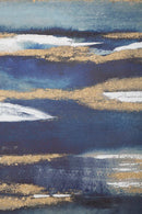 Dipinto su Tela Dark Blue 60x2,7x80 cm in Legno di Pino e Canvas Multicolor