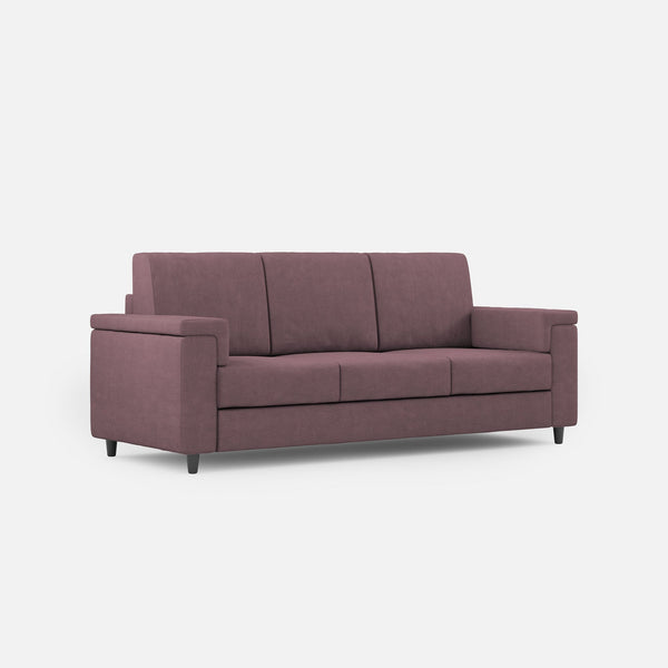 sconto Divano 3 Posti 208x85x85 cm Marrak in Tessuto Prugna