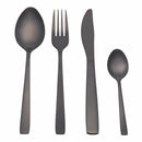 Servizio Set di Posate 24 Pezzi in Acciaio Nero Opaco Villa d'Este Home Tivoli Modern