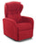 Fauteuil élévateur électrique 2 moteurs 75x108x85 cm en tissu dispositif médical 1 rouge