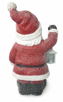 Pupazzo Babbo Natale Luminoso 4 Led in Magnesia H48 cm Soriani Rosso