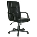 Sedia Poltrona Presidenziale in Similpelle Nero da Ufficio