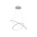 Lampada pendente Modern in Metallo Nola Bianco