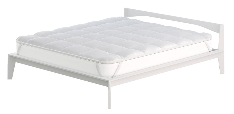 Topper Trapuntato 300 gr/mq con Elastici Fancy Bianco Varie Misure