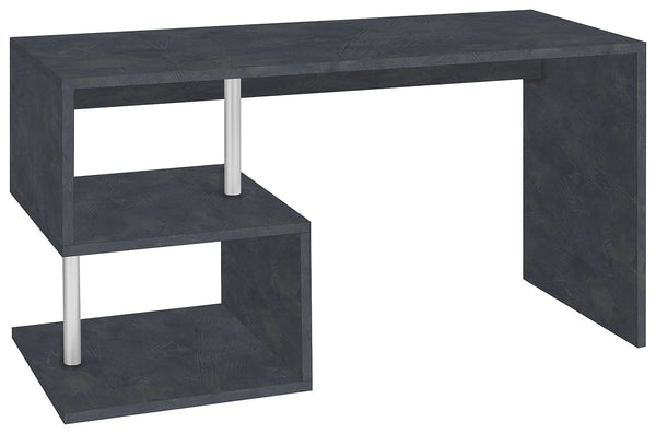 acquista Scrivania con 2 Ripiani 140x60x77,5 cm Esse Ardesia