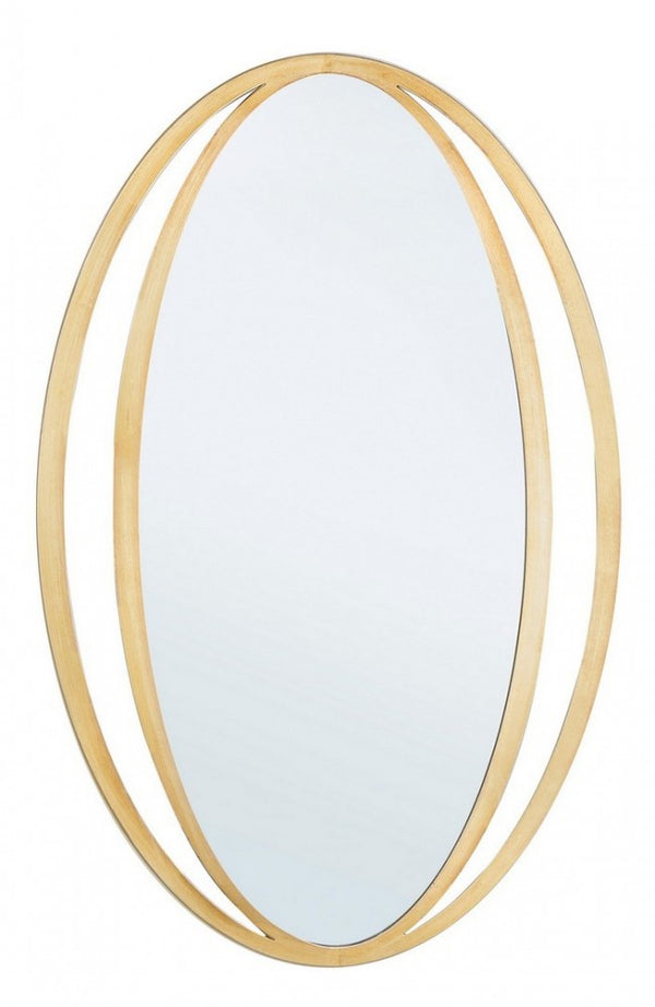 Miroir avec cadre Nabila doré 51x80 en métal acquista