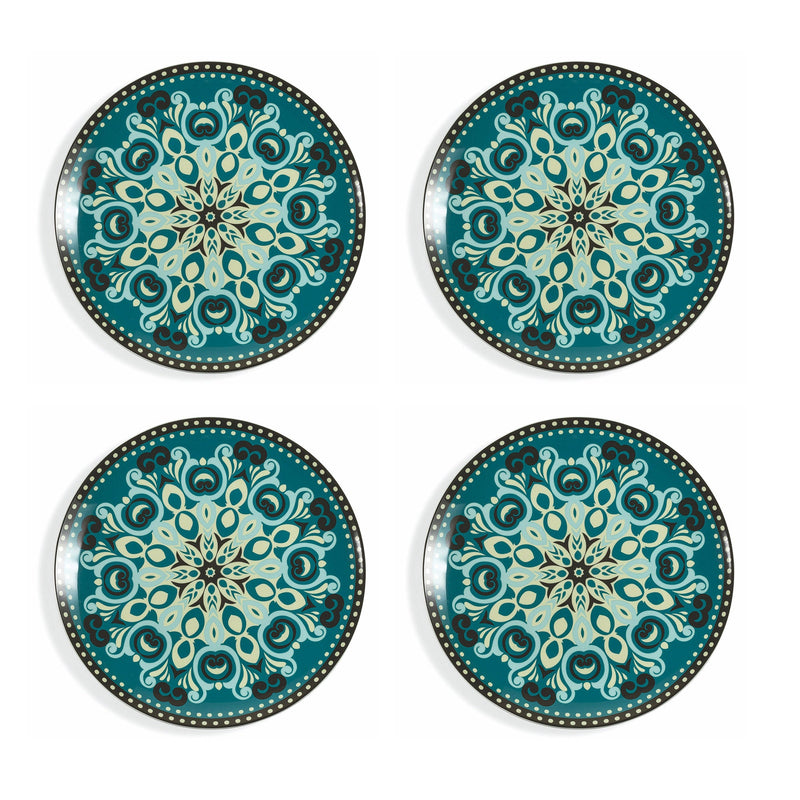 Set 4 Piatti da Portata in Porcellana Sottosmalto Decoro Orientale VdE Tivoli 1996 Cala Jondal