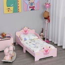 Struttura Letto Singolo per Bambini 143x73x60 cm in Legno di Pioppo Rosa
