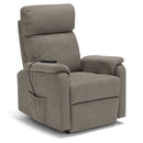 Poltrona Alzapersona Elettrica 2 motori 80x99x97 cm In Tessuto Jazz Denver Fango