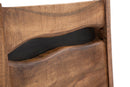 Set 2 Sedie 45x45x100 cm in Legno di Acacia Yellowstone Marrone e Nero