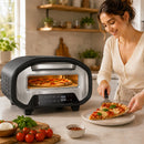 Forno per Pizza Elettrico da Interno 46x49,7x28 cm con 8 Programmi Preimpostati 430°C Timer e Pietra in Ceramica per Pizza da 30,5 cm 2200 W      