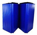 Tappetino Fitness Pieghevole 245x115x5 cm in EPE e Similpelle  Blu