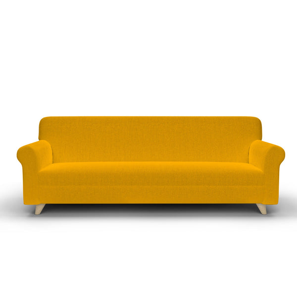 Housse de Canapé 1, 2 Et 3 Places Stretch en Tissu Jaune acquista