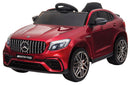 Macchina Elettrica per Bambini 12V con Licenza Mercedes GLC 63S Coupè Bordeaux Metallizzato