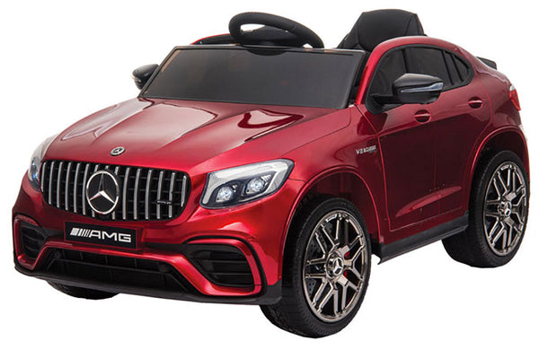sconto Voiture jouet électrique pour enfants 12V avec permis Mercedes GLC 63S Coupé Bordeaux Métallisé